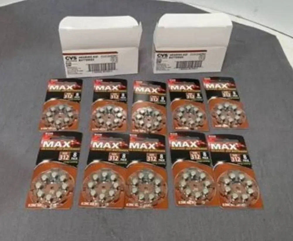 Powermax MAX Size 312 Hearing Aid Batteries Lot of 50 – 10 Packs of 5 New Sealed